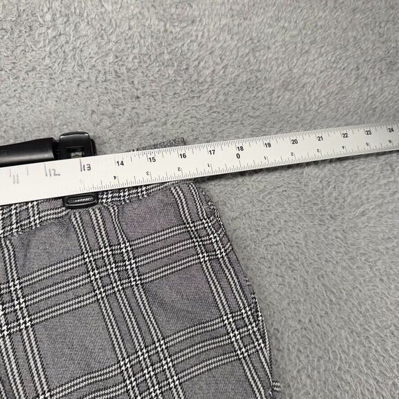 Pacsun Dress Pants Men's medium Gray Black Houndstooth Elastic Waist Casual Flat - Picture 3 of 11